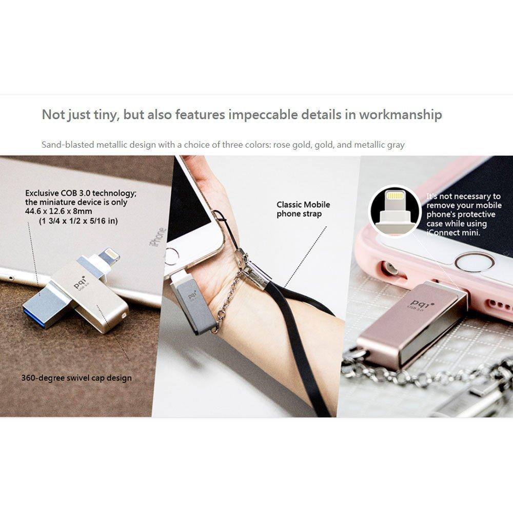 PQI PQI iFlash Drive USB 3.0 32Gb Space Grey (iConnect Mini)