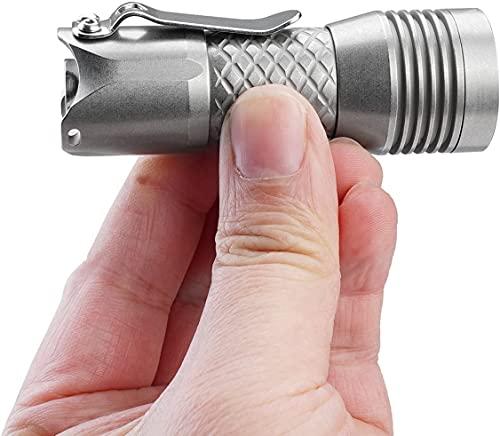 MecArmy MecArmy PS16 Stainless Steel Ultra Bright Flashlight, 2000 Lumens with 4 XP-G2 LEDs Super Long Lasting USB Rechargeable Handheld EDC Compact Flashlight for Everyday Carry (Polished)