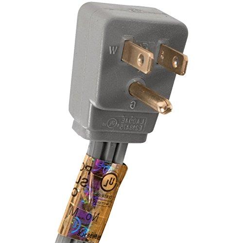 Certified Appliance Accessories Certified Appliance Accessories 15-0306 15-Amp Appliance Extension Cord, 6 Feet, Grounded, Right Angle Plug Head