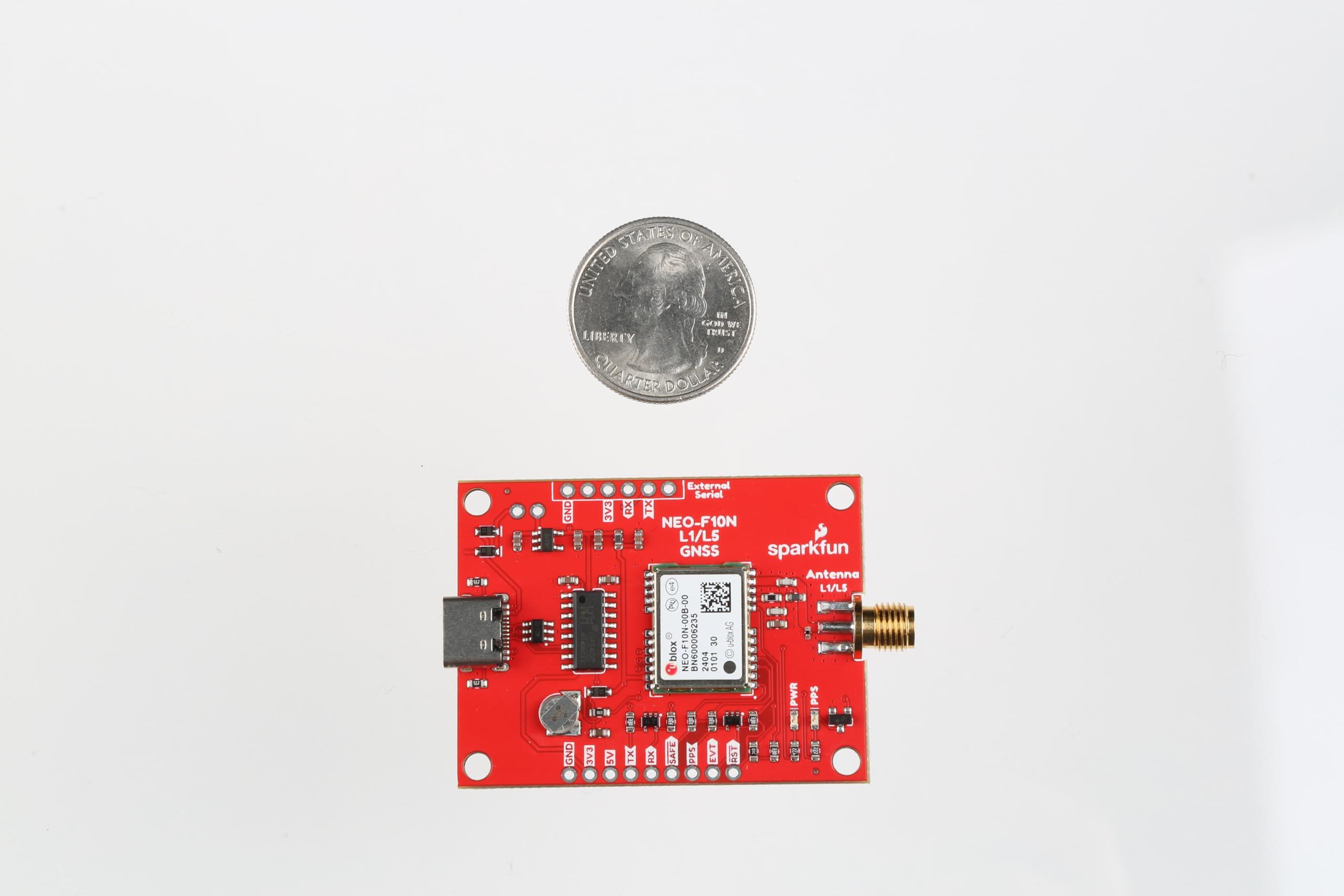 SparkFun SparkFun GNSS L1/L5 Breakout - NEO-F10N, SMA - GPS - Galileo - Beidou - 3.3V Logic - Power 5V-3V - Board Dimensions 50.8 mm x 38.1 mm