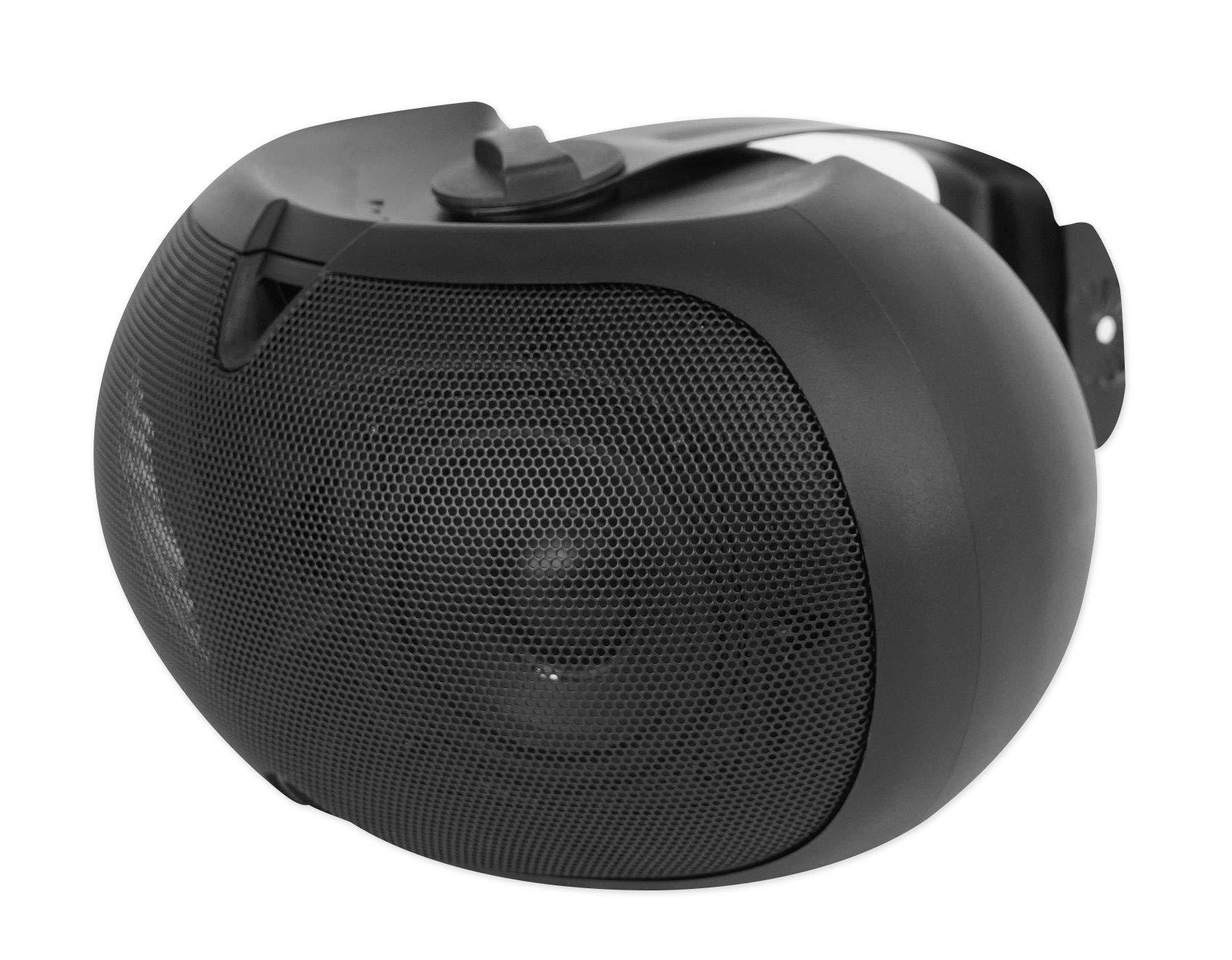 Rockville Rockville (4) D4-70 Black Dual 4" 70v Commercial/Restaurant Wall Mount Speakers