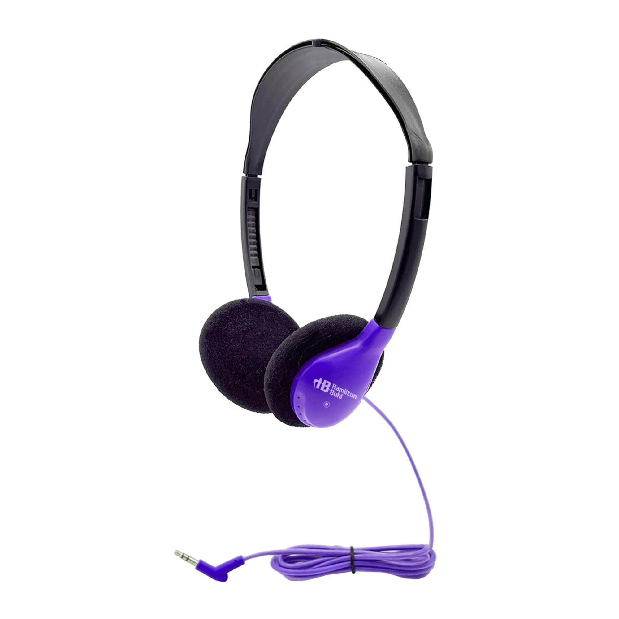 HamiltonBuhl HamiltonBuhl Personal On-Ear Stereo Headphone, Purple (200 Pack)