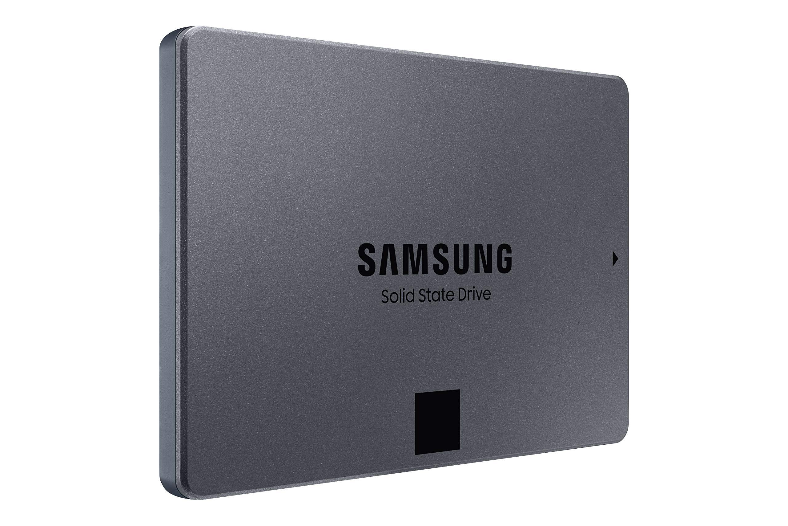 SAMSUNG Samsung 860 QVO SSD 4TB - 2.5 Inch SATA 3 Internal Solid State Drive with V-NAND Technology (MZ-76Q4T0B/AM), Gray