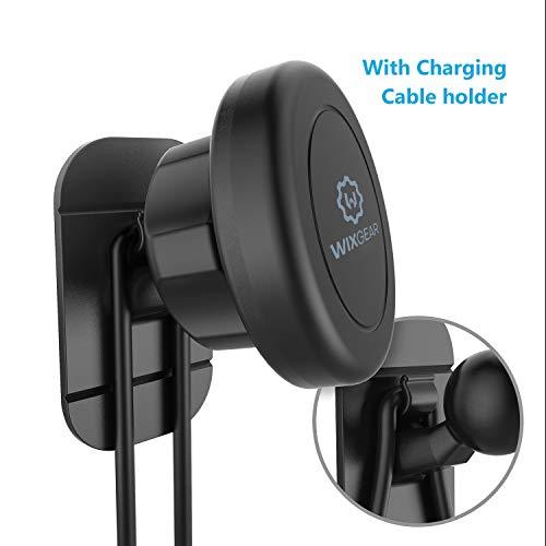 WixGear WixGear Magnetic Mount, Universal Stick-On Dashboard Magnetic Car Mount Holder, for Cell Phones and Mini Tablets with Fast Swift-snap Technology, Magnetic Cell Phone Mount