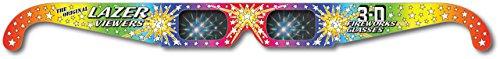 Rainbow Symphony Rainbow Symphony 3D Fireworks Glasses - Original Laser Viewers, Package of 50