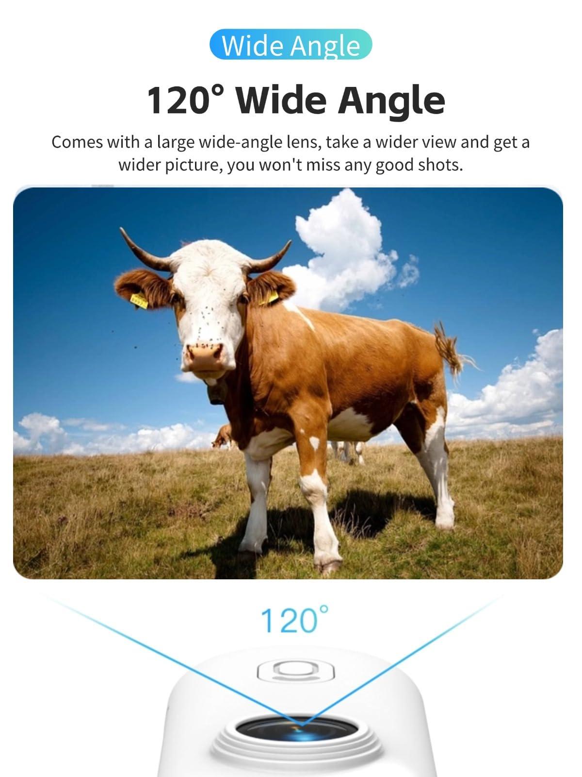 Yoidesu Yoidesu Cat Camera Collar, 4K 30FPS 8MP Pet Dog Collar Camera, 120 Wide Angle Magnetic Action Camera, Pocket Wearable Body Camera with Back Clip for Outdoor Sports Vlogging (Black)