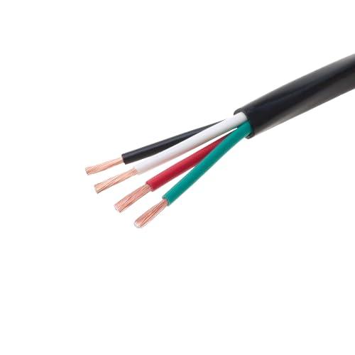 SATMAXIMUM Speaker Wire 14 Gauge, 250 ft for Outdoor and Indoor Use, 14/4 CCA (Copper Clad Aluminum) Stranded Bulk Audio Cable, Direct Burial and UV Resistant (250 FT)