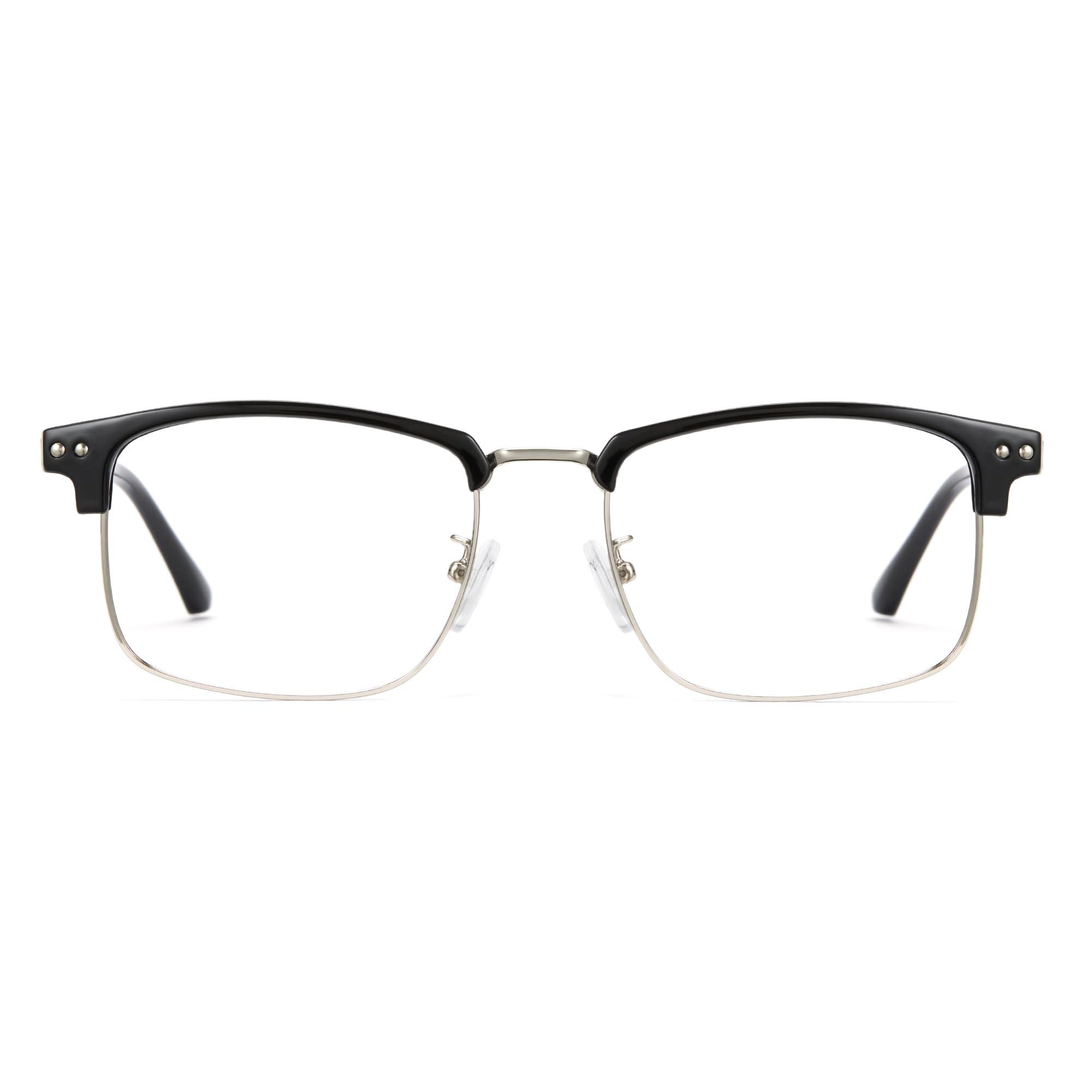 Cyxus Cyxus 2 Pack Men Blue Light Blocking Glasses Half Rimless Computer Gaming Glasses