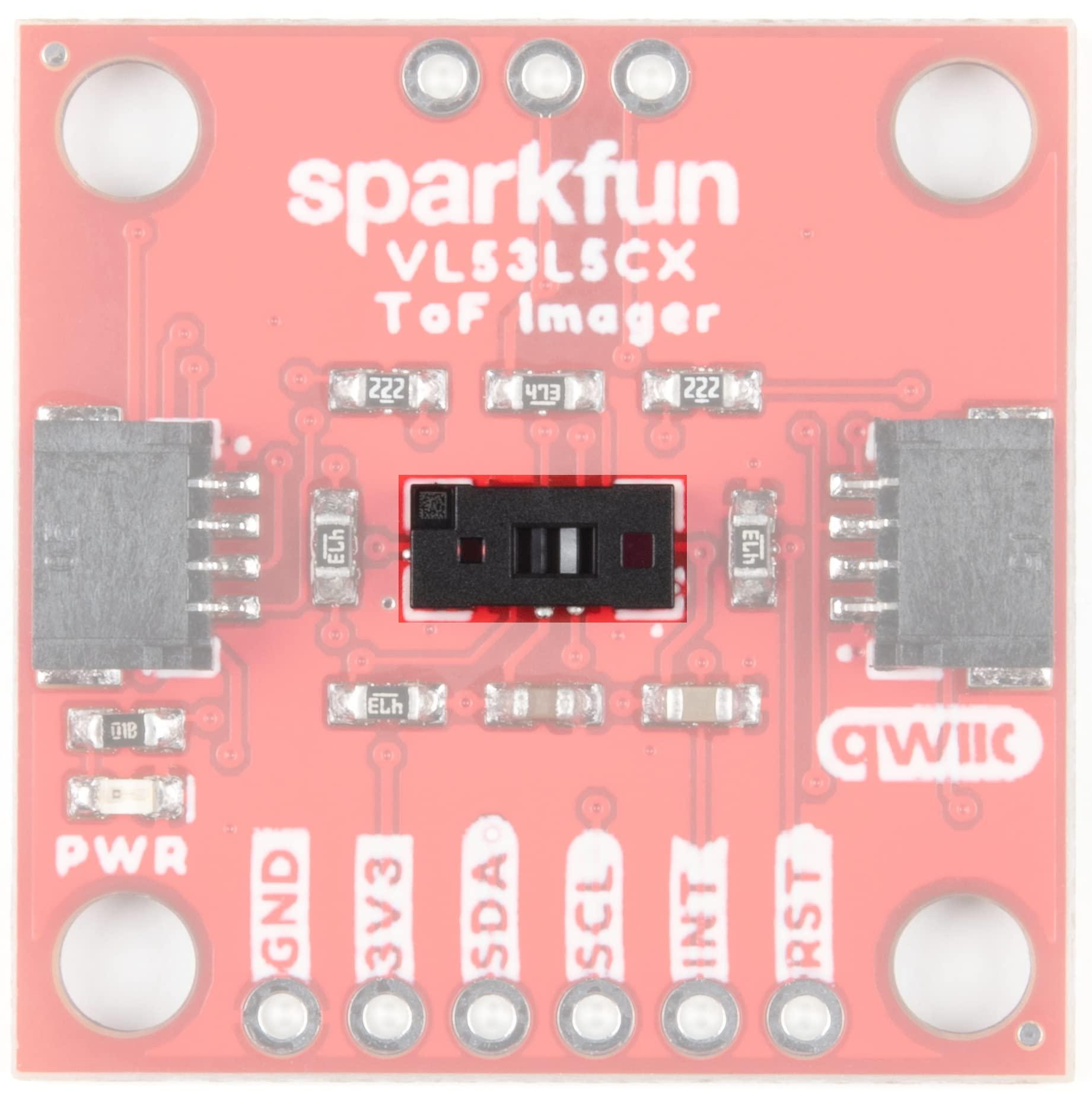 SparkFun SparkFun Qwiic ToF Imager -VL53L5CX-Multizone Distance Measurements -Up to 8x8 Zones w/Wide 63 Diagonal FoV -3D Room Mapping Obstacle Detection Gesture Recognition IoT Laser-Assisted autofocus AR/VR