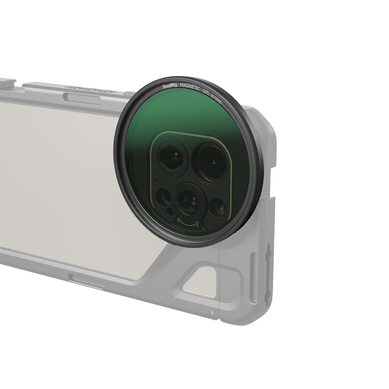 SMALLRIG SMALLRIG 67mm Magnetic Circular Polarizer Filter Including 67mm Threaded Filter Ring and M-Mount Filter Adapter, Magnetic CPL Filter Kit with Waterproof Scratch Resistant - 4727