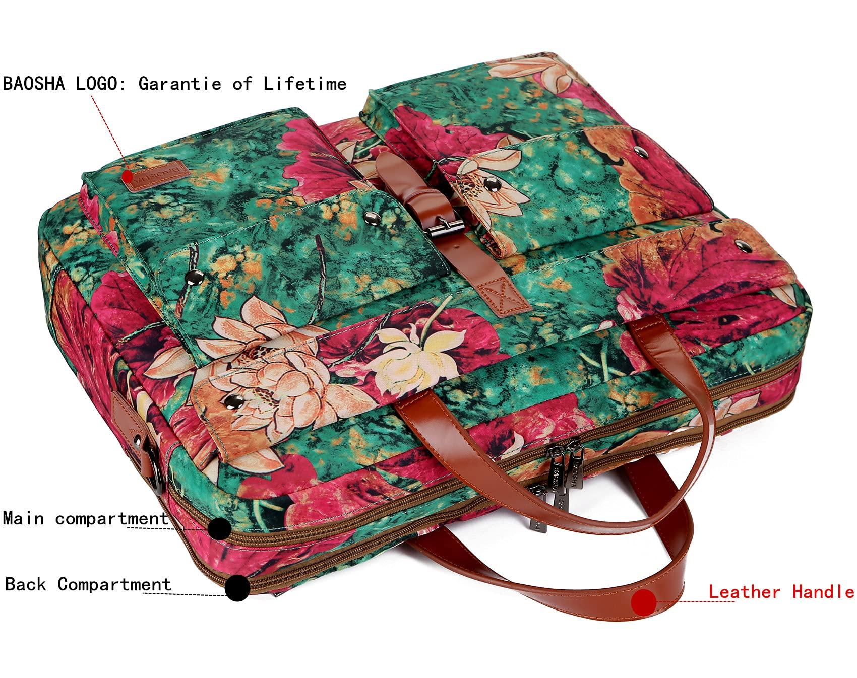 Baosha Baosha Multicoloured 17inch Laptop Computer Bag Messenger Bag Briefcase for Women BC-07 (BS)