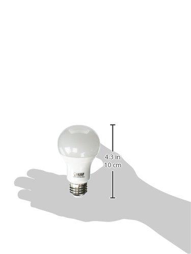 Feit Electric Feit Electric A19 LED Light Bulbs, 60W Equivalent, Non Dimmable, 800 Lumens, E26 Standard Base, 5000k Daylight, 80 CRI, 10 Year Lifetime, Energy Efficient, 4 Pack, A800/850/10KLED/4