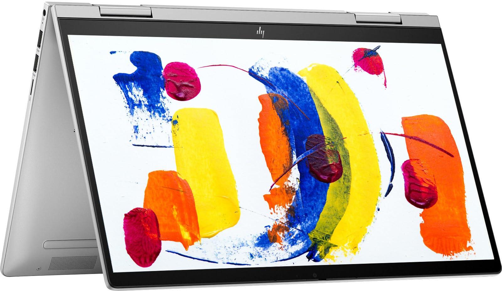 HP HP Envy x360 2-in-1 14\" FHD IPS Touchscreen Laptop Intel Core i5-1335U(Beats i7-1260U) Backlit KB Fingerprint Reader, Windows 11 | Natural Silver (8GB RAM | 512GB SSD) (14 inch)