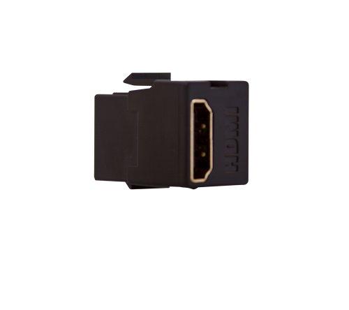 Leviton Leviton 40834-E Feed Through, QuickPort HDMI Connector, Black