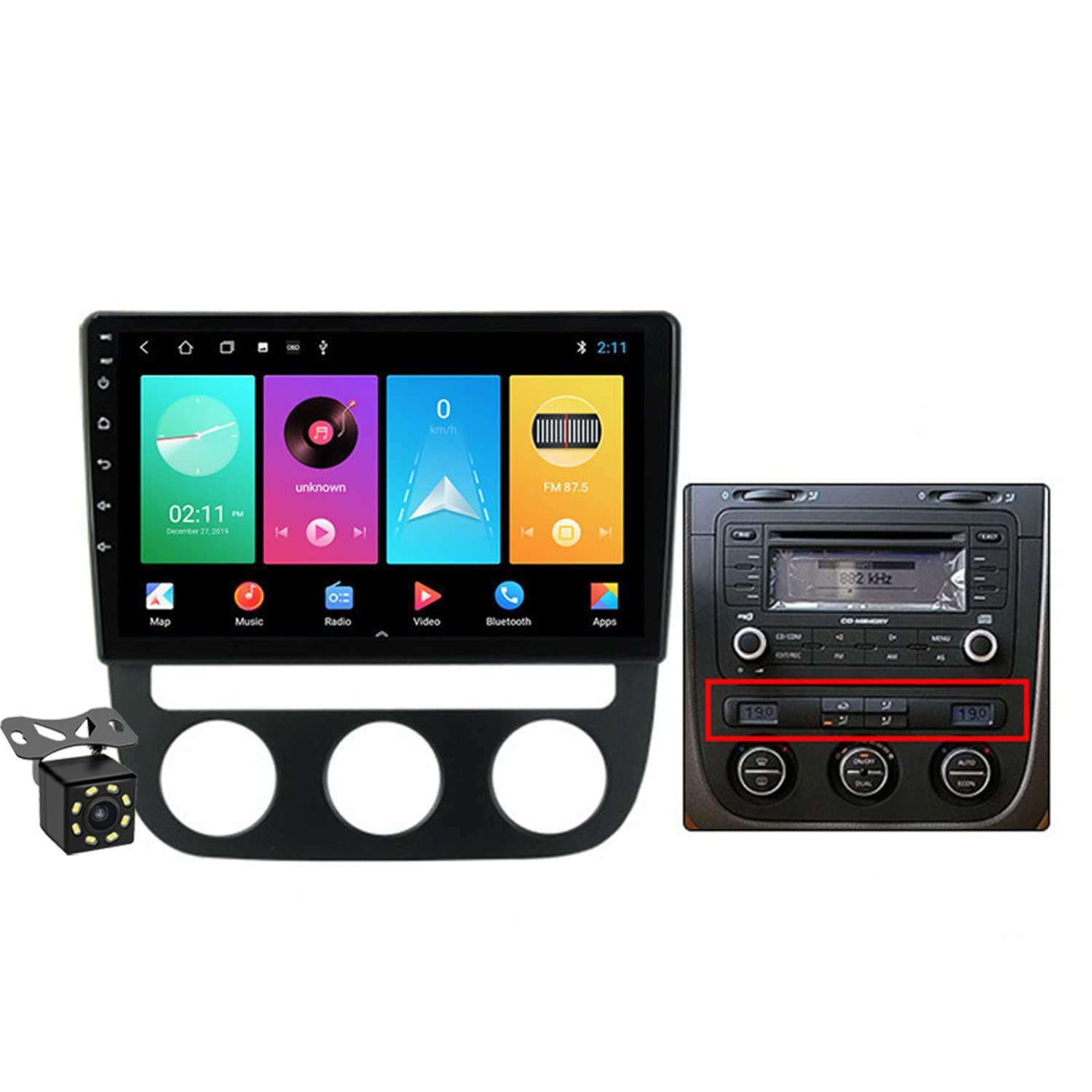 Charmstep 9" Android 11 Car Radio for Volkswagen VW Jetta 5 2005-2010 Multimedia Video Player Car Stereo GPS Navigation with Carplay Bluetooth WiFi 4G SWC DSP+Backup Camera,M150s/2+32g/b