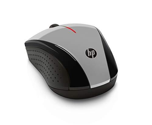 HP HP X3000 G3 Wireless Mouse Silver, up to 15-Month Battery,Scroll Wheel, Side Grips for Control, Travel-Friendly, Blue LED, Powerful 1600 DPI Optical Sensor, Win XP,8, 11 Compatible (683N9AA#ABL)
