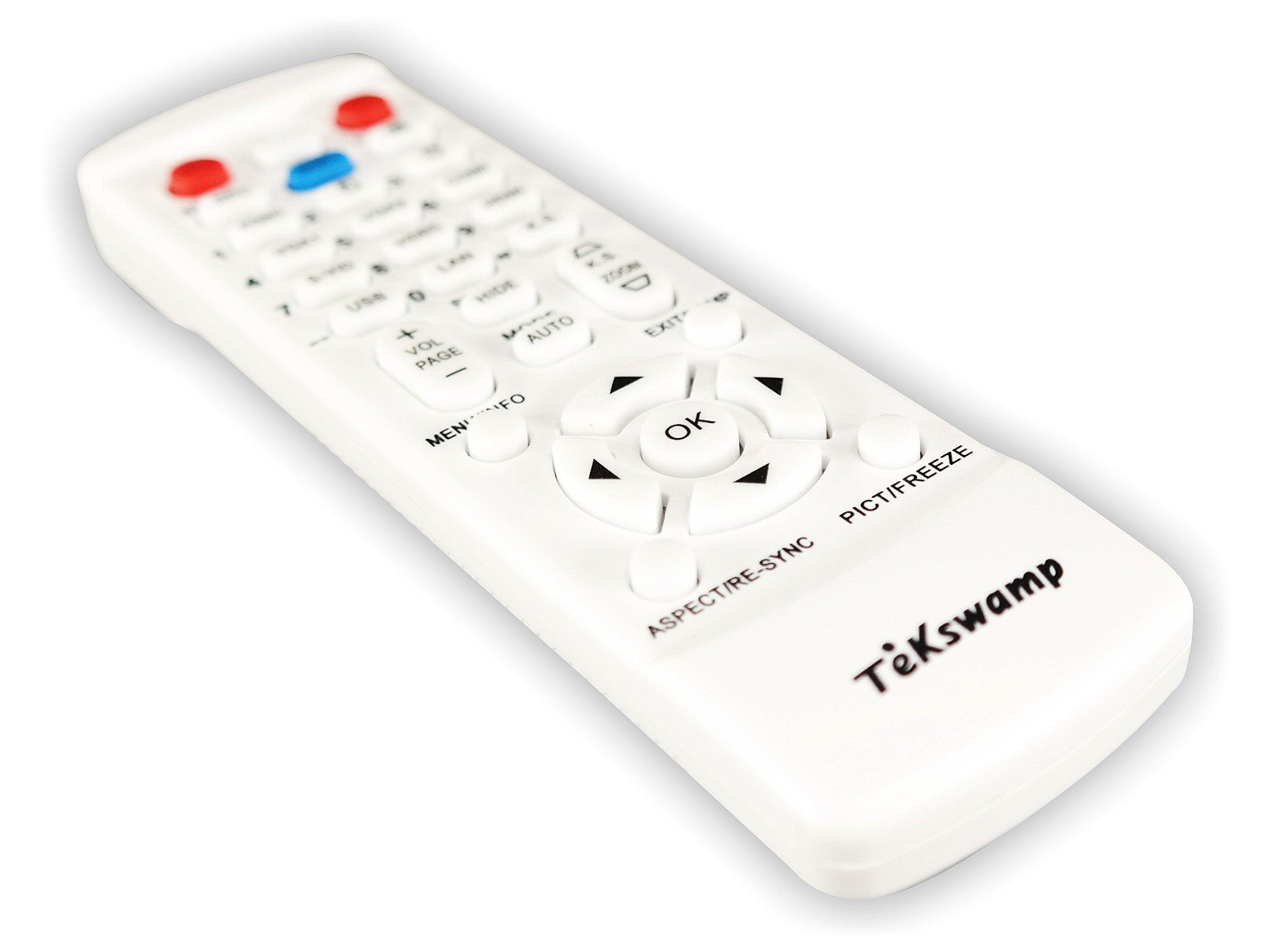 Tekswamp Replacement Video Projector Remote Control (White) for JVC DLA-RS2U