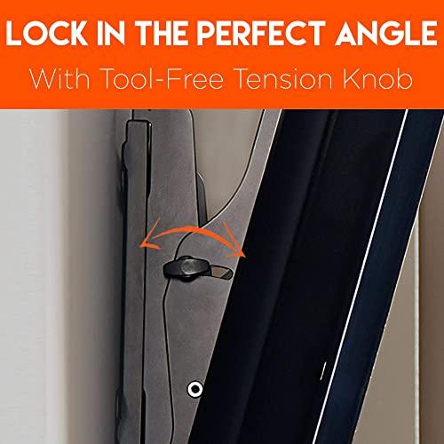 ECHOGEAR ECHOGEAR Low Profile Tilting TV Wall Mount & On-Wall Surge Protector with 6 Pivoting Outlets - for TVs 32-70" - 1080 Joules of Surge Protection