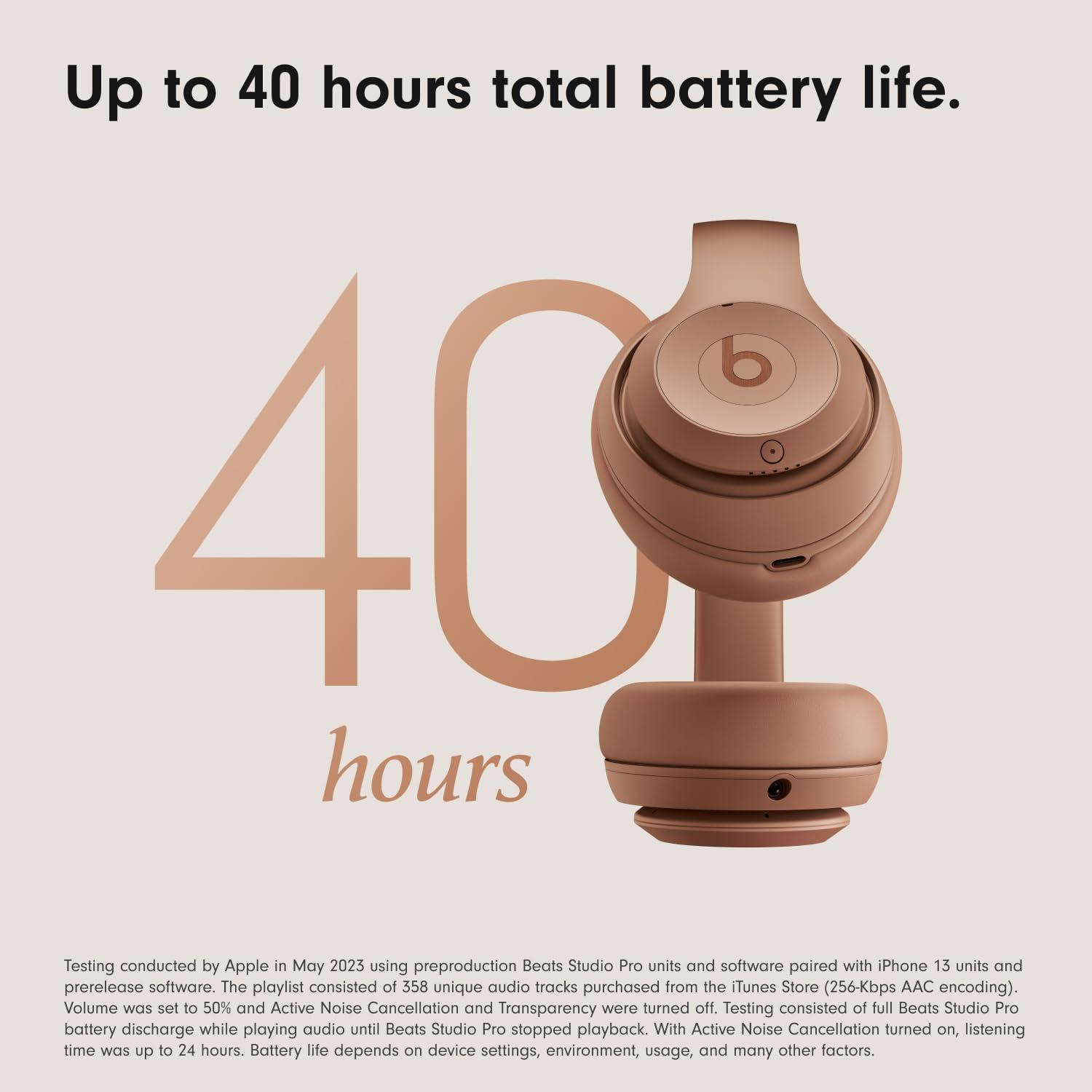 Beats Beats Studio Pro x Kim Kardashian Bluetooth Noise Cancelling Headphones,Personalized Spatial Audio, USB-C Lossless Audio, Apple & Android Compatibility, Up to 40 Hours Battery Life - Dune