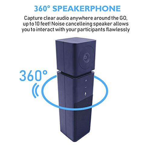 HuddleCamHD HuddleCamHD GO Camera Built-in Microphone and Speaker Combo - 1080P Conference Room Camera USB 2.0