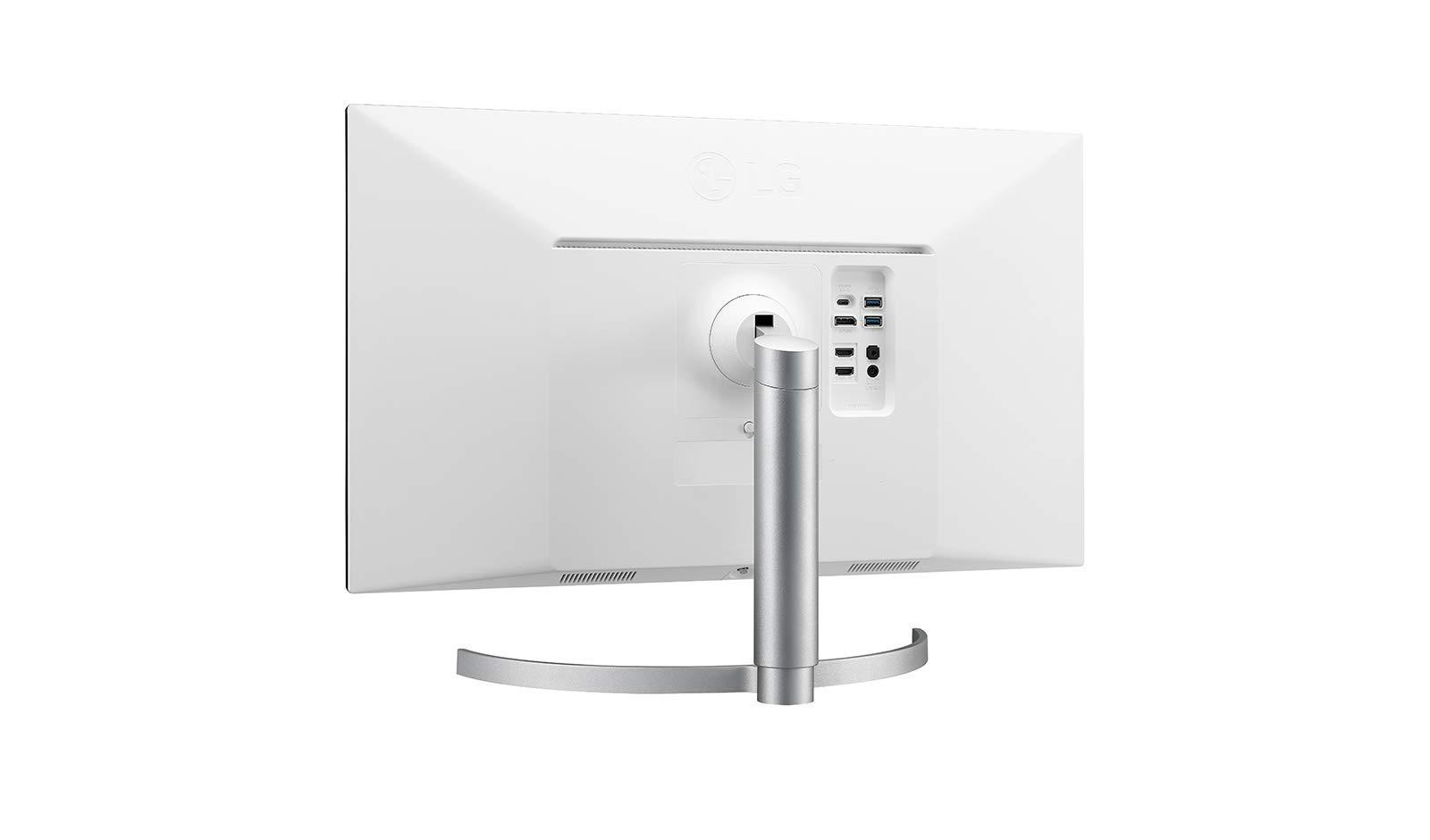 LG LG 27UN850-W 27" 4K (3840x2160) 144Hz 5ms IPS FreeSync Monitor, Silver (Renewed)