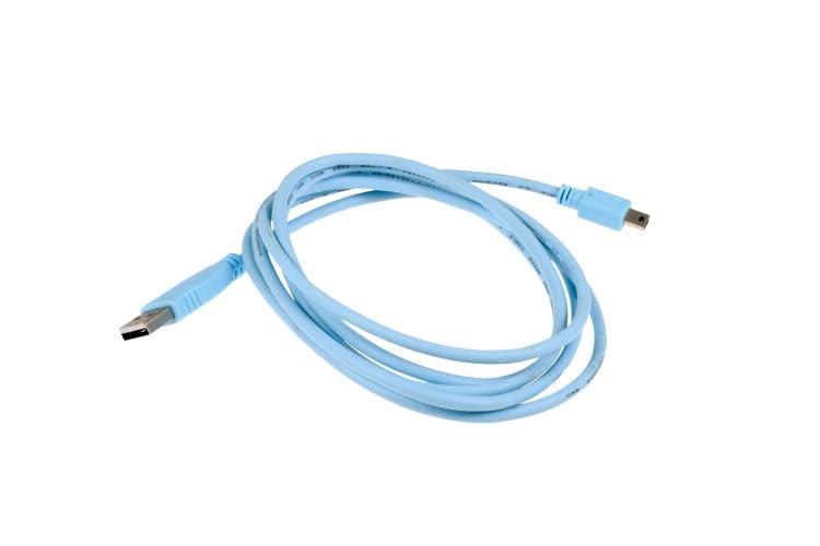 CablesAndKits CablesAndKits USB Console Cable (Compatible with Cisco rollover console cable CAB-CONSOLE-USB), 6ft, USB 2.0 type A to type mini B, Connect to Routers, Switches, and Firewalls