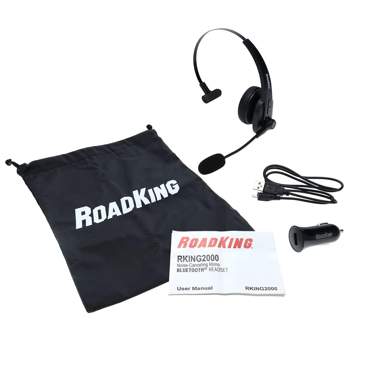 RoadKing RoadKing Truck Driver Headset RKING2000 Noise Cancelling Truck Driver Bluetooth Headset Wireless Headphones w/Mic