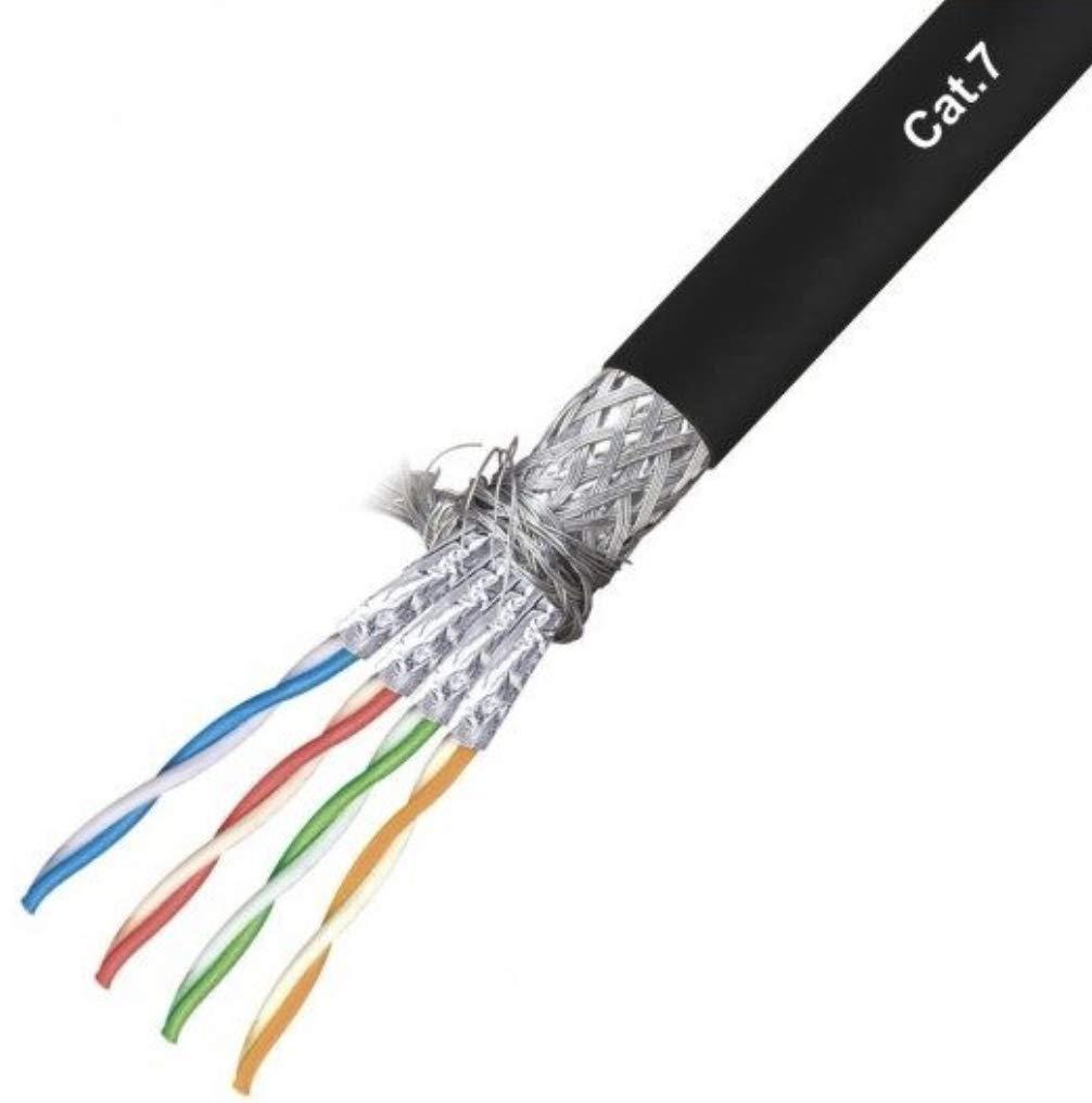 Ultra Spec Cables Ultra Spec Cables 35ft Cat7 Outdoor Waterproof Ethernet Direct Burial Cable (600MHz) Shielded (Pure Copper) PE Rugged Jacket (10 Pack)