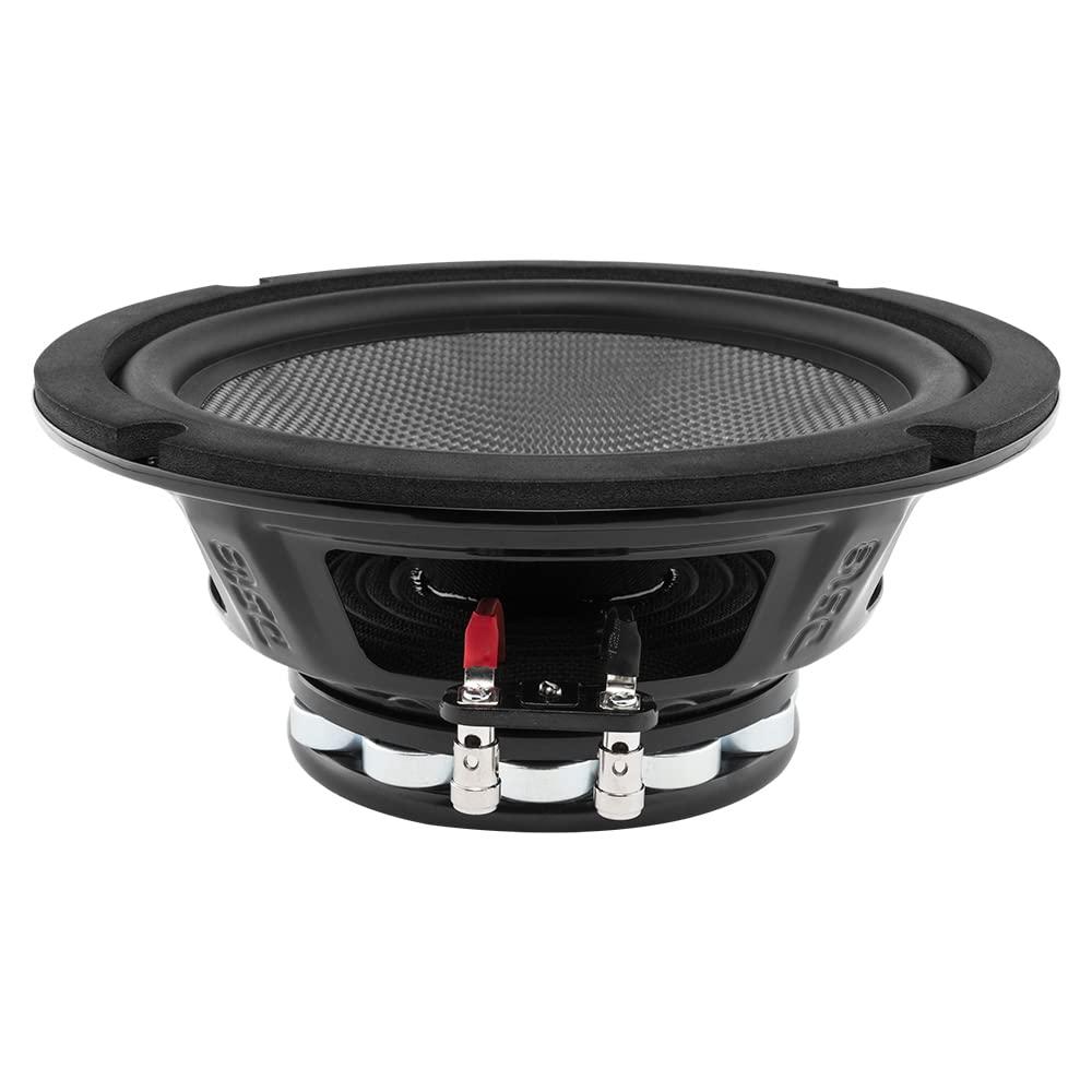 DS18 DS18 PRO-CF8.4NR 8 Inches Water Resistant Loudspeaker - Mid-Bass Carbon Fiber Cone and Neodymium Rings Magnet 600 Watts 4-Ohms - Ideal for Motorcycle & Motorsports (1 Speaker)