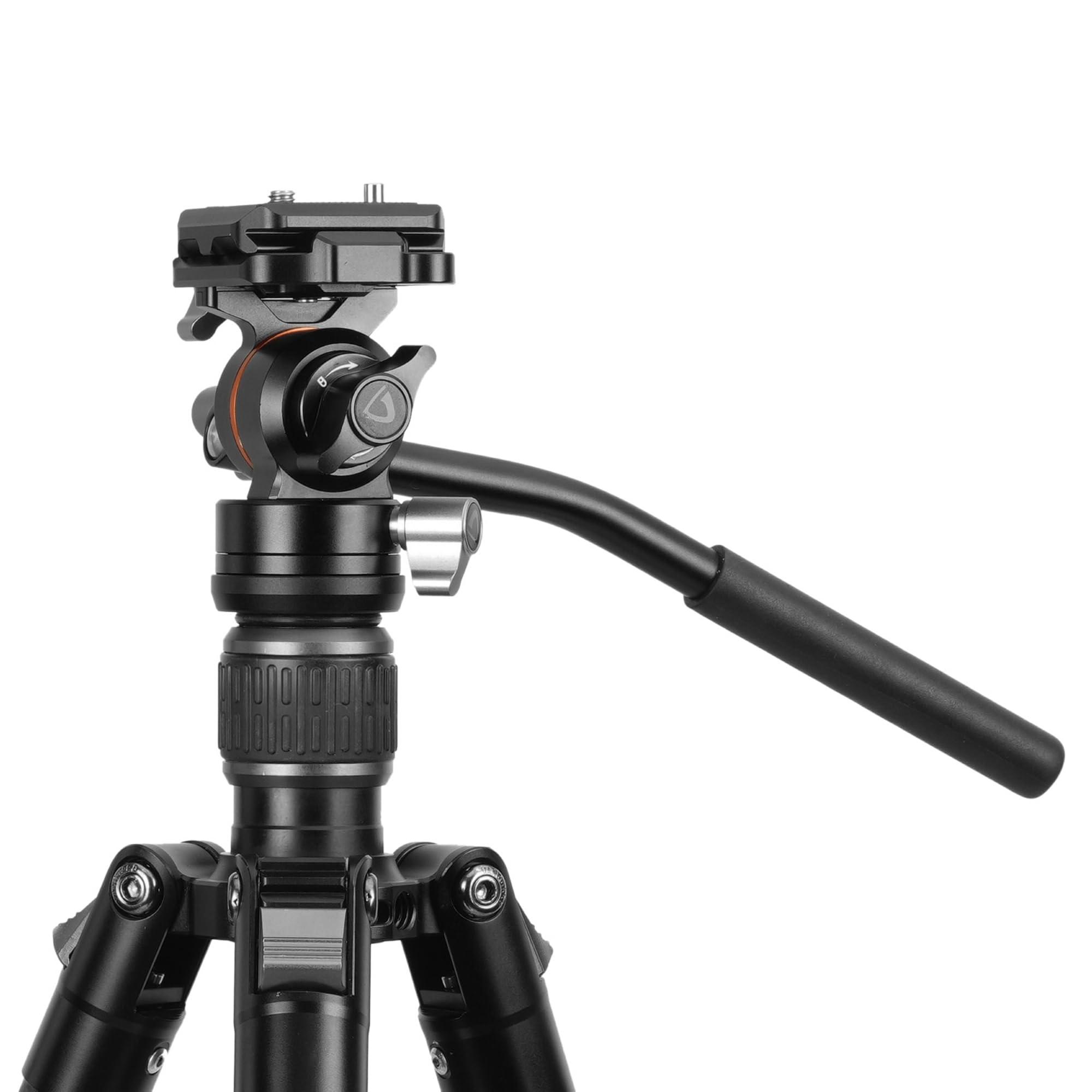 VANGUARD Vanguard Vesta GO 264CV12 Carbon Fiber Travel Tripod with Ultra-Compact VEO PV-12 Counterbalancing Spring Assist Video Head