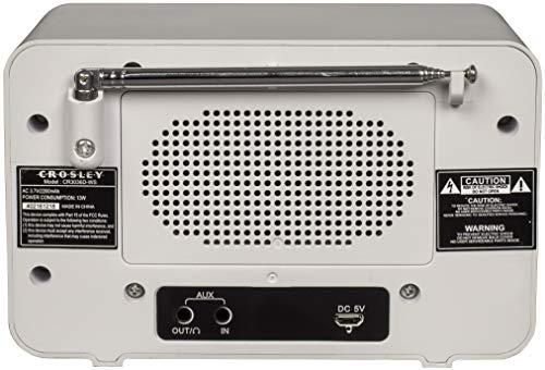 Crosley Crosley CR3036D-WS Tribute Vintage AM/FM Bluetooth Radio, White Sand