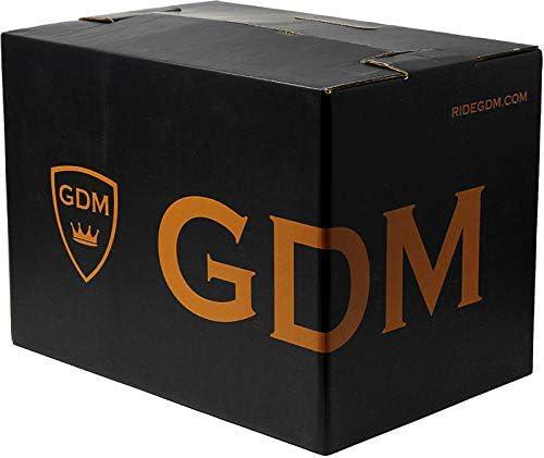 GDM Bluetooth Motorcycle Helmet, Black (Small)