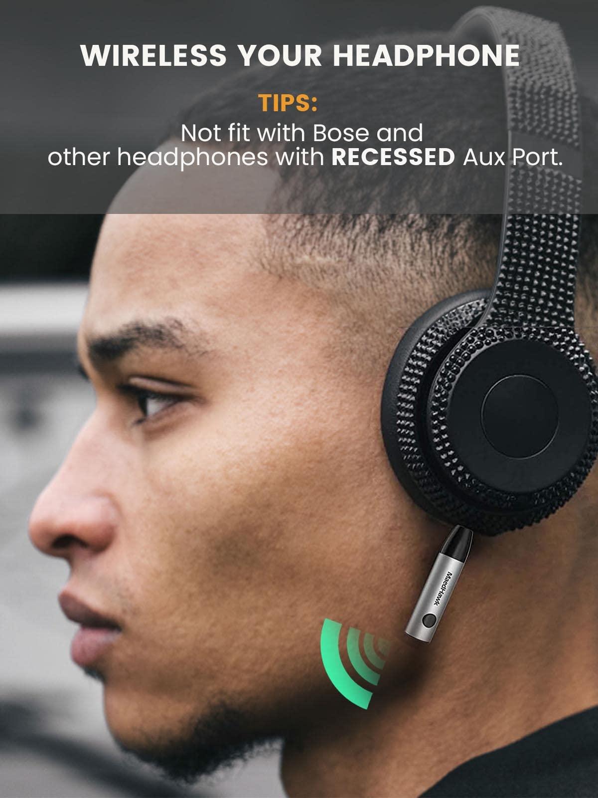 MaedHawk Bluetooth 5.0 Receiver, MaedHawk Bluetooth Aux Adapter Portable Wireless Audio Car Kit with 3.5mm Jack for Home Music Streaming Stereo Headphones Speakers