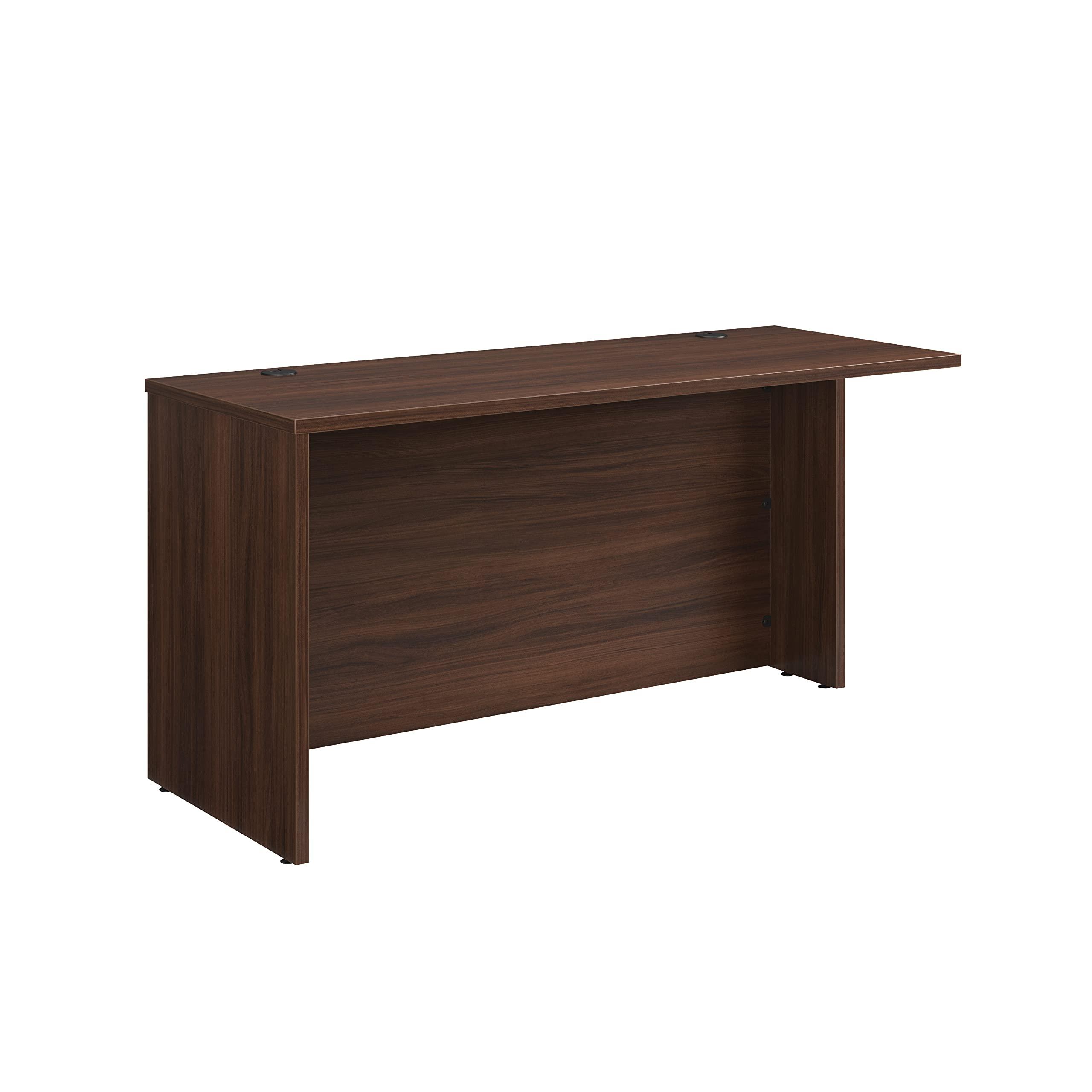 Sauder OfficeWorks by Sauder Affirm 60 X 24 Desk Shell/cred/Return, Noble Elm Finish