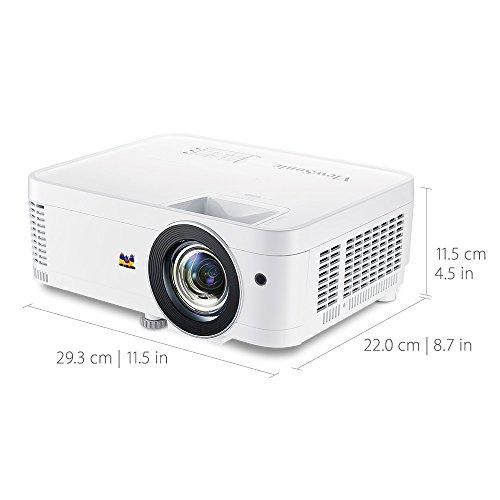 ViewSonic ViewSonic PX706HD 1080p Short Throw Projector with 3000 Lumens 22,000:1 DLP Dual HDMI USB C and Low Input Lag, Stream Netflix with Dongle