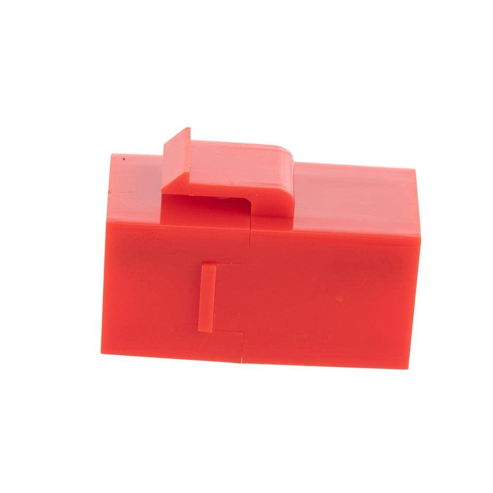 NavePoint NavePoint CAT6 UTP Inline Keystone Coupler, 15 Pack, Red