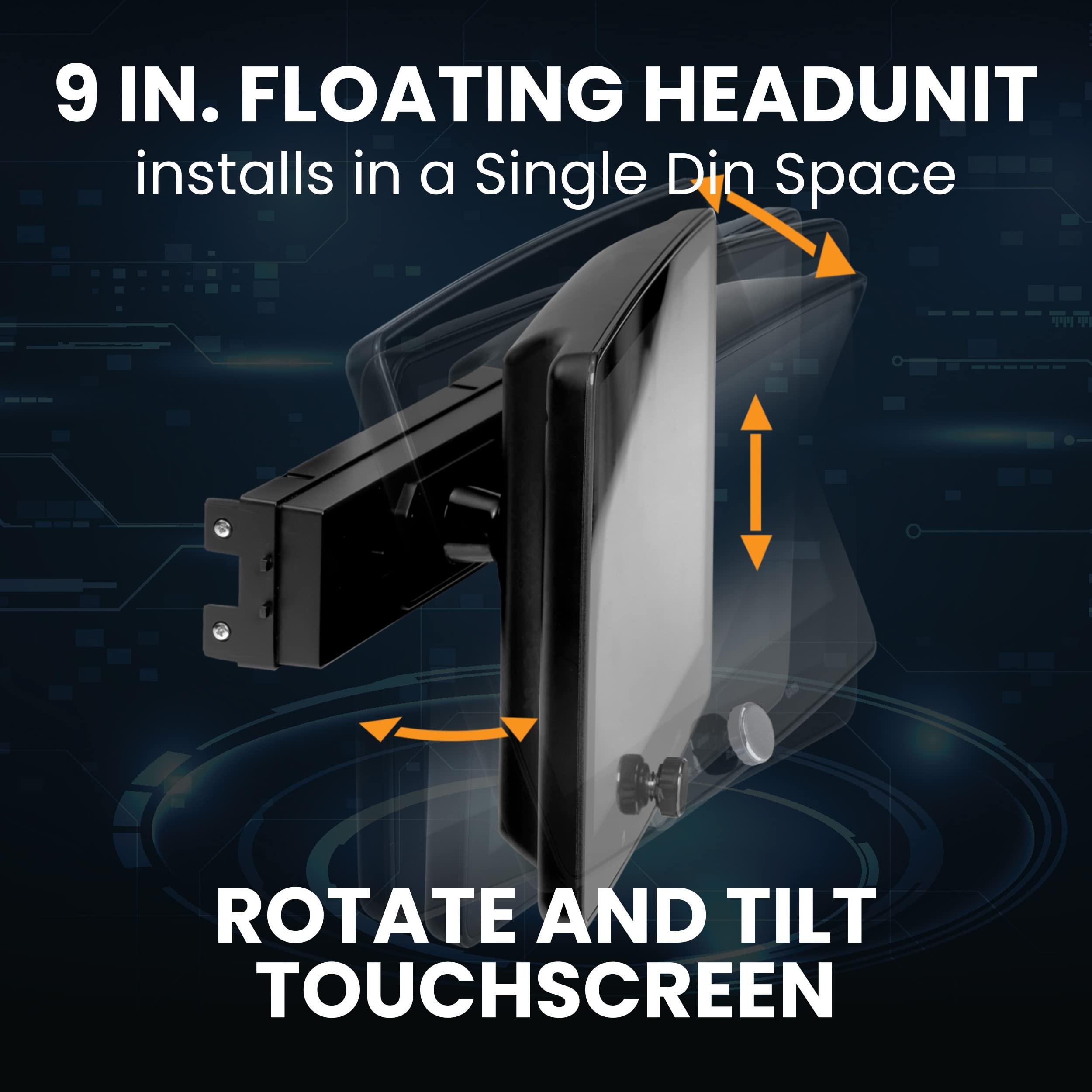 BOSS Audio Systems BOSS Audio Systems Elite BECPA9W Car Stereo Wireless Apple CarPlay & Android Auto, 9 Inch Single Din Touchscreen, Bluetooth Head Unit, Radio Receiver, USB, No CD DVD Player