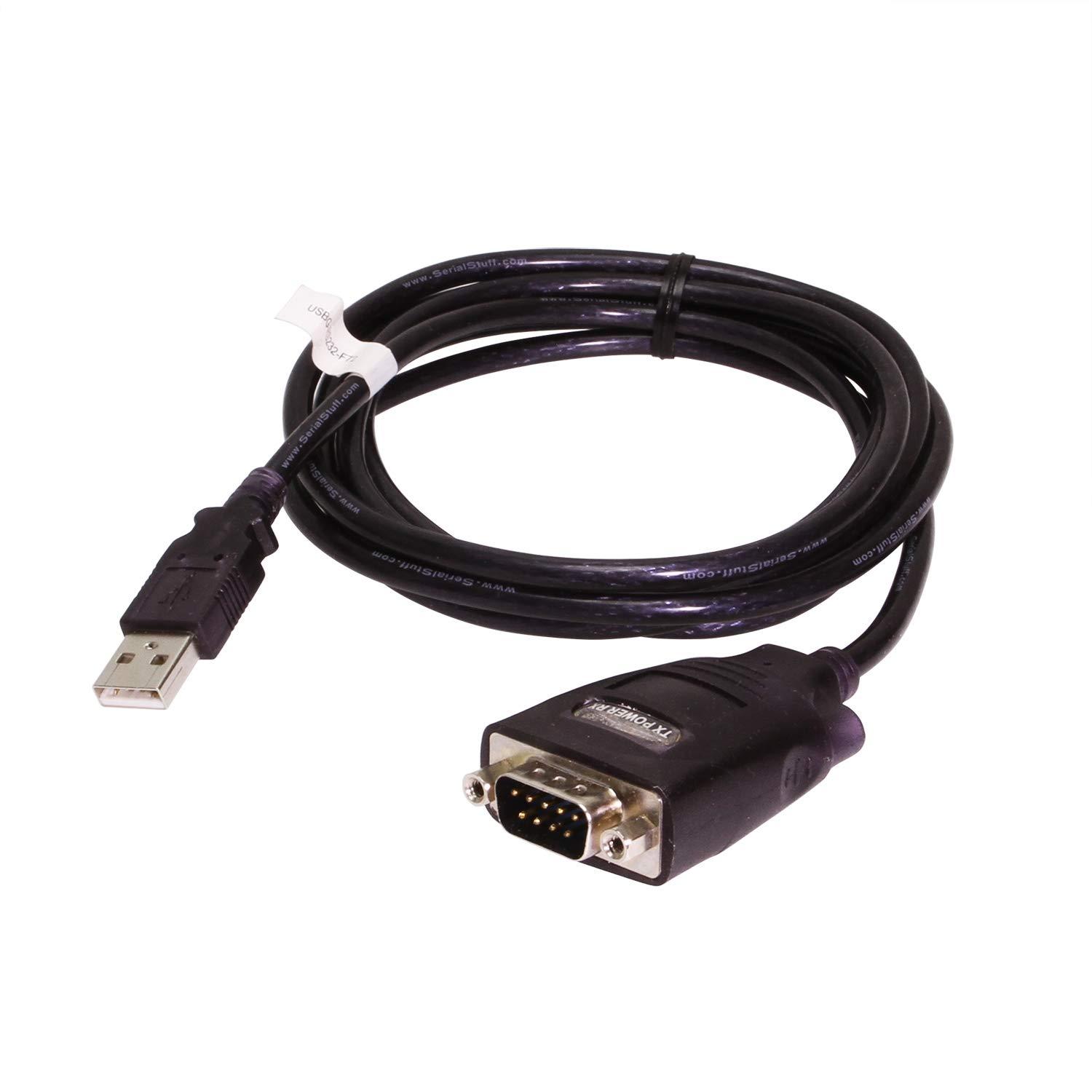 Coolgear 6ft USB to DB-9 RS232 Serial Converter with FTDI Chipset