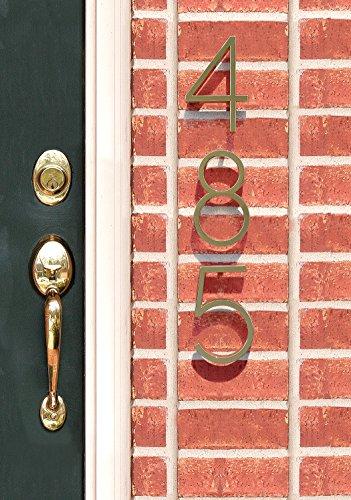 Distinctions Distinctions by Hillman 843209 5-Inch Floating Mount House Polished Brass, Number 9