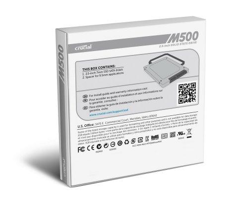 Crucial (OLD MODEL) Crucial M500 240GB SATA 2.5” 7mm (with 9.5mm adapter) Internal Solid State Drive - CT240M500SSD1