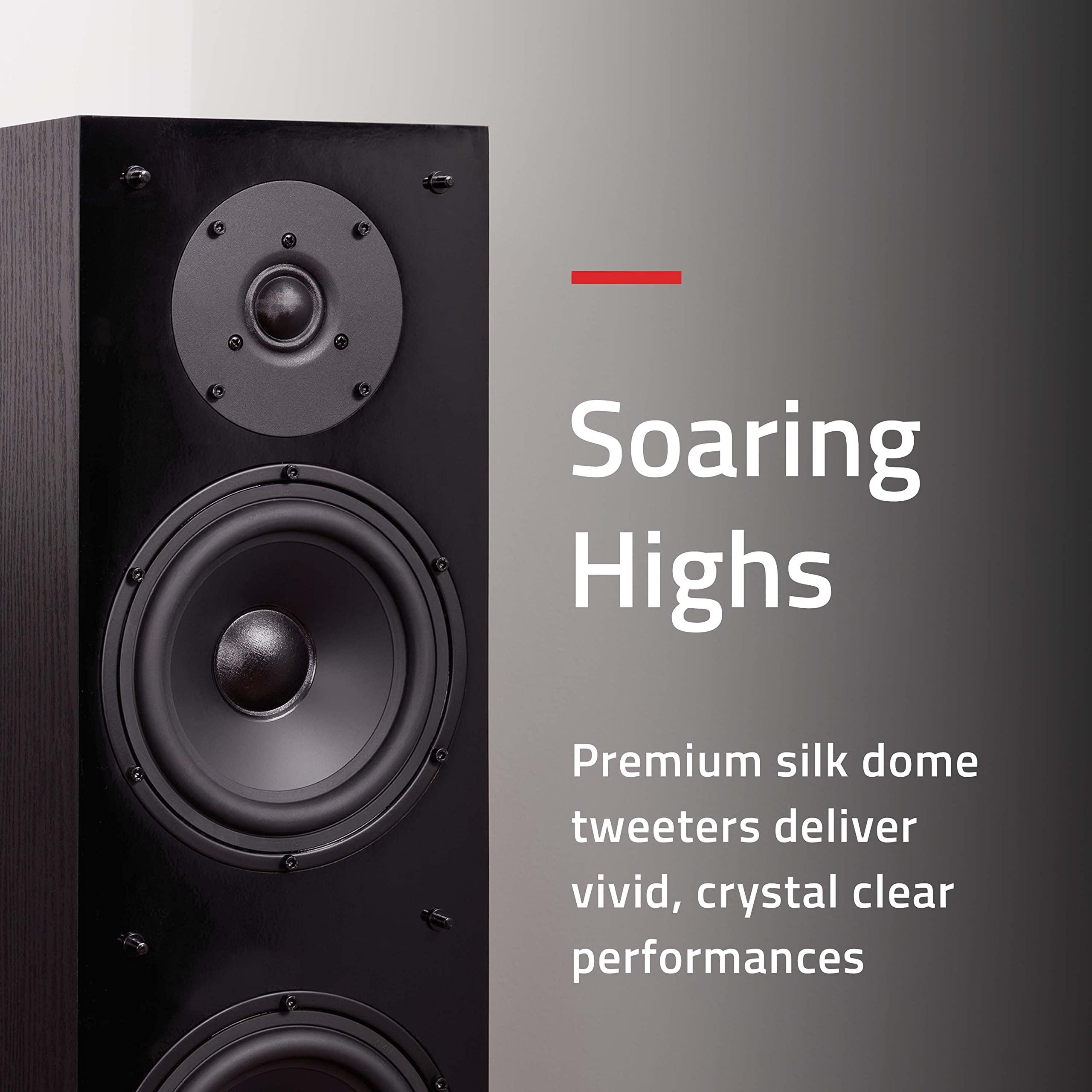 Fluance Fluance Elite High Definition Two-Way Floorstanding Loudspeakers for 2-Channel Stereo Listening or Home Theater System - White/Pair