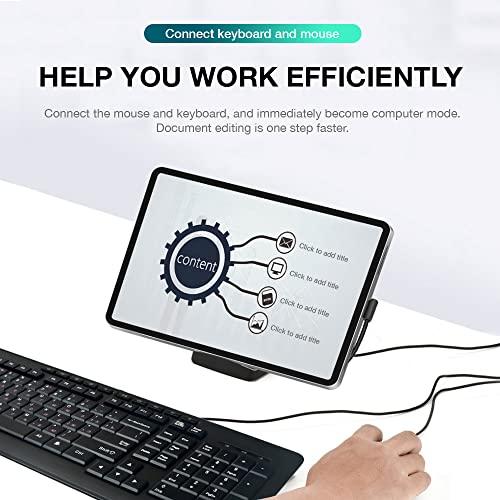 GloryKylin GKI Docking Station, USB C Mobile Phone to 4K HDMI Hub, 8-in-1 Charging Station, Support DP Alt Mode, Compatible with Samsung Dex Mode. Black