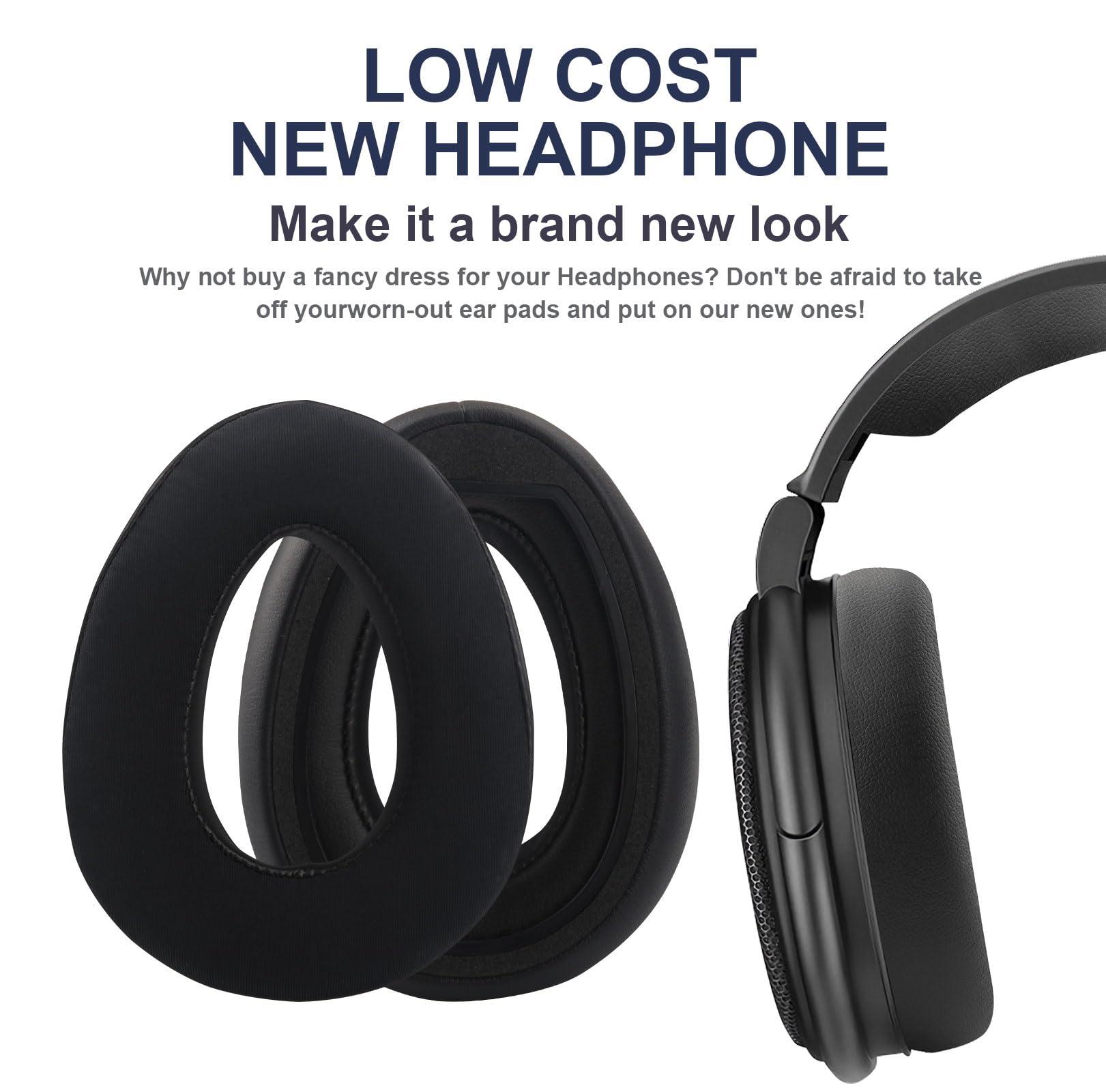 Miruchertter PXC 550 Cooling Gel Ear Pads Replacement Ear Pads Cushions Compatible with Sennheiser PXC 480 PXC 550 PXC 550-II MB 660 UC MB 660 MC Headphones High-Density Memory Foam Earpads Ear Cups Cover (Black)