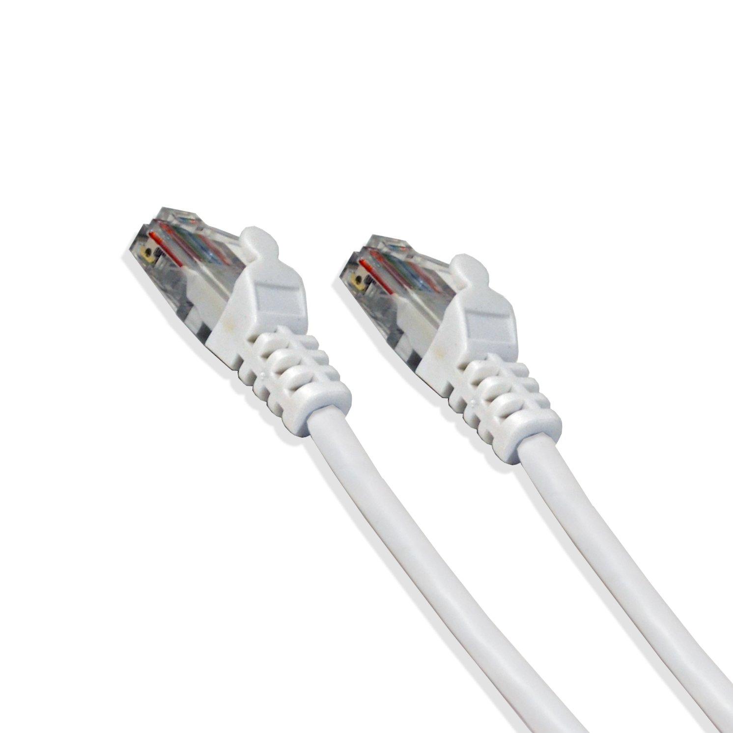 LOGICO LOGICO Cat-5e UTP Ethernet Network Cable RJ45 LAN Wire White 1FT