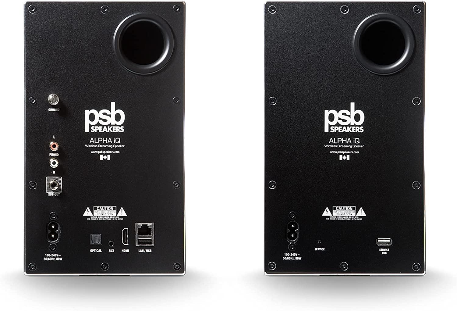 PSB PSB Alpha iQ Streaming Powered Speakers with BluOS (Black)