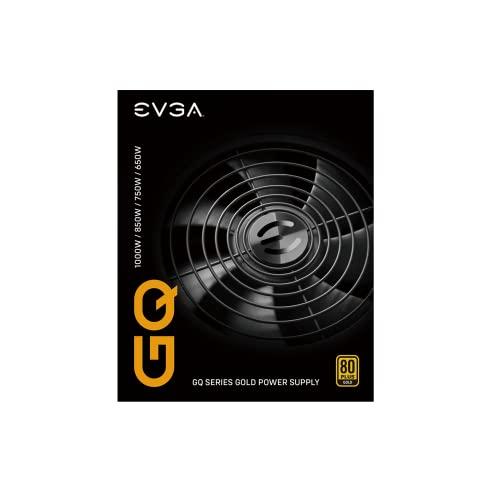 EVGA EVGA 850 GQ, 80+ GOLD 850W, Semi Modular, EVGA ECO Mode, 5 Year Warranty, Power Supply 210-GQ-0850-V1,Black