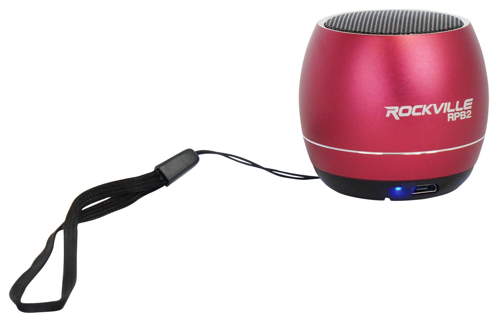 Rockville Rockville RPB2-RED Handheld Portable Bluetooth Speaker Great Sound+Wireless Link