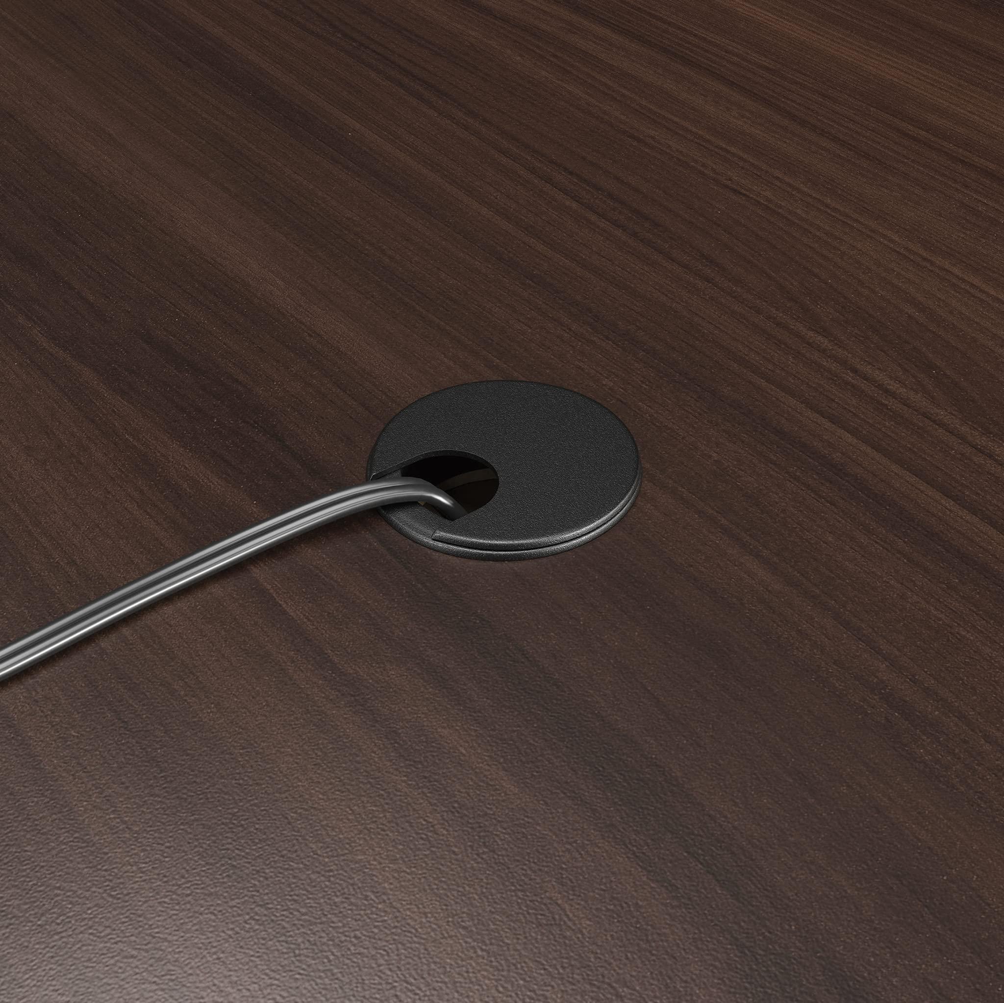 Sauder OfficeWorks by Sauder Affirm 72 X 24 Desk Shell/cred/Return, Noble Elm Finish