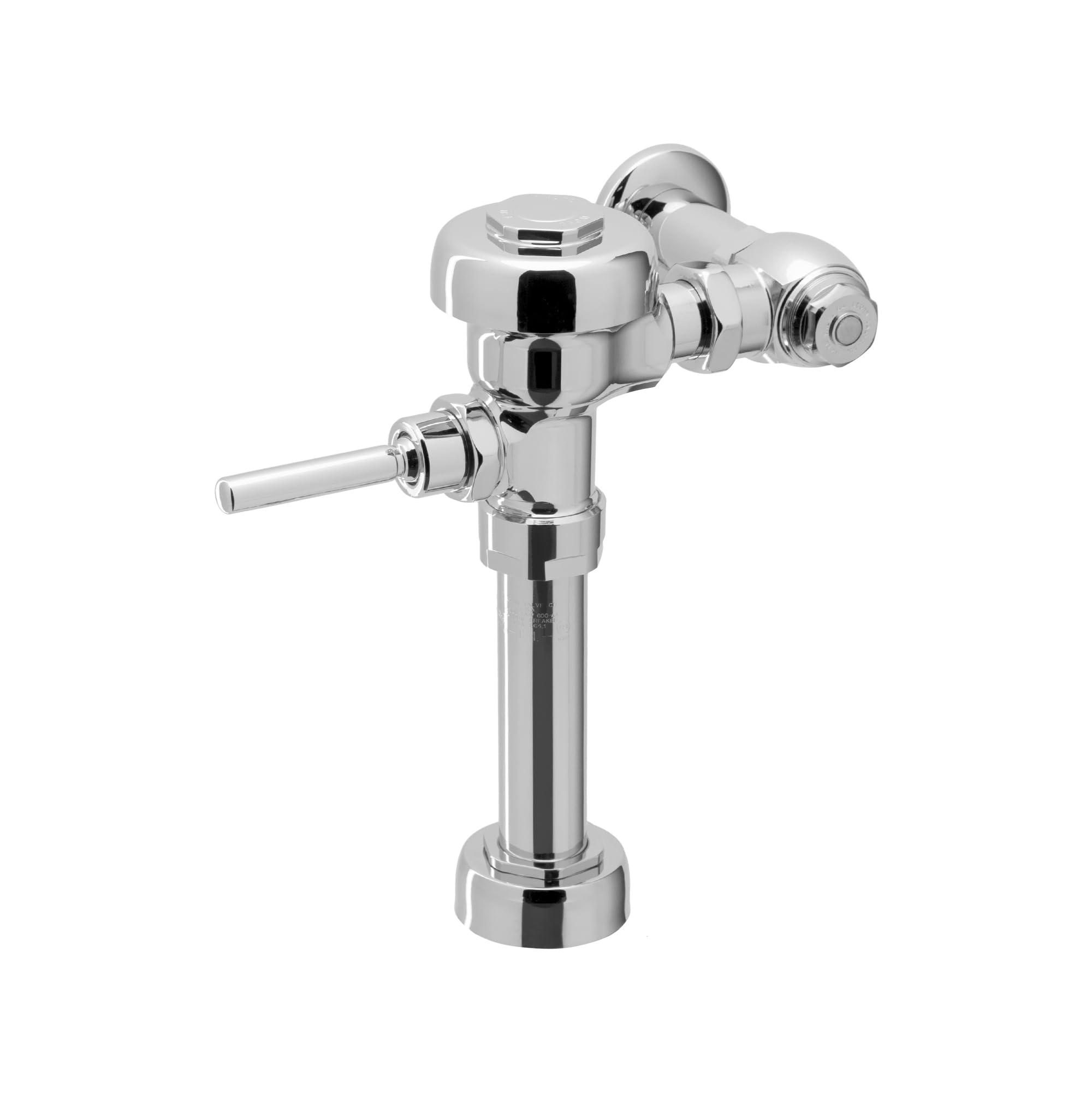 Sloan Valve Sloan Regal 110 Exposed Manual Water Closet Flushometer, 3.5 GPF Manual Flush Valve - Single Flush, Fixture Connection Top Spud, XL Sweat Solder Adapter Kit Polished Chrome Finish, 3080153