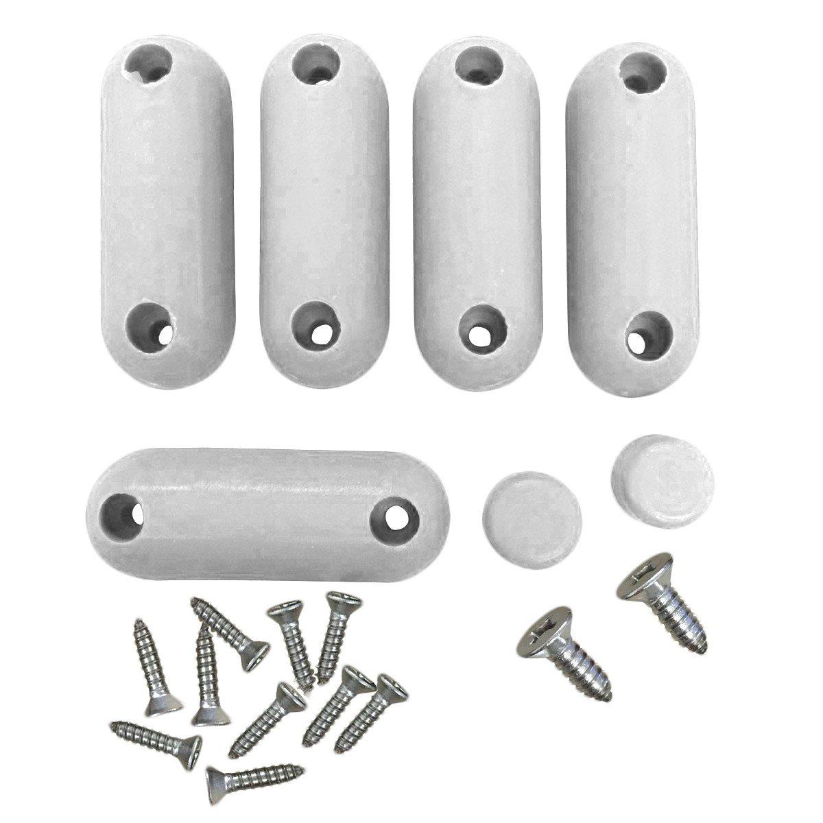 Renovators Supply Manufacturing Renovators Supply Manufacturing Toilet Seat Bumper, 7 White Silicone Toilet Seat Bumpers